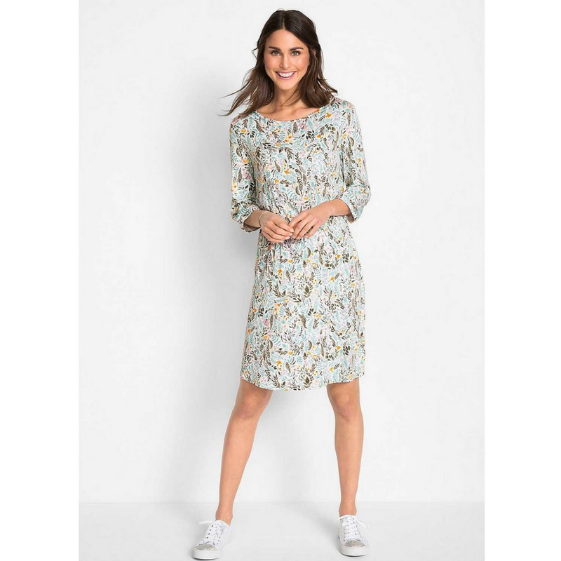 tea dress with trainers
